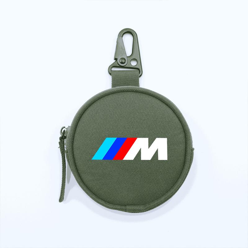Portable Mini Wallet ID Card Coin Key Storage Bag Zipper Purse For Bmw 50th Anniversary M F20 E46 E39 E90 E60 E87 X3 X5 X6 M2 M3 blvc18