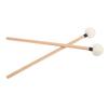 2Pcs Drum Mallet Felt Head Wooden Handle Non Slip Instrument Accessory Set Kit for PlayingBlack