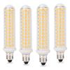 JD LED Bulbs, E11 Base, 9W, Equivalent To 100W Halogen Lamps, Ceramic, Dimmable, Omnidirectional, Corn Light, 100V, Pack of 4, Warm White