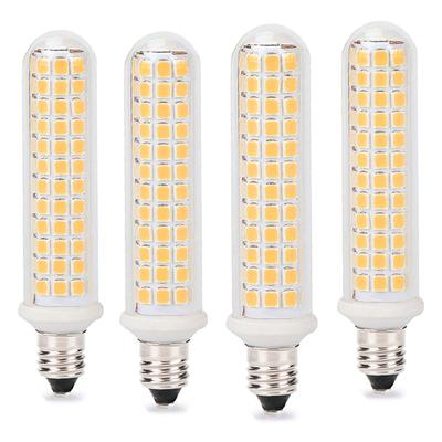 JD LED Bulbs, E11 Base, 9W, Equivalent To 100W Halogen Lamps, Ceramic, Dimmable, Omnidirectional, Corn Light, 100V, Pack of 4, Warm White