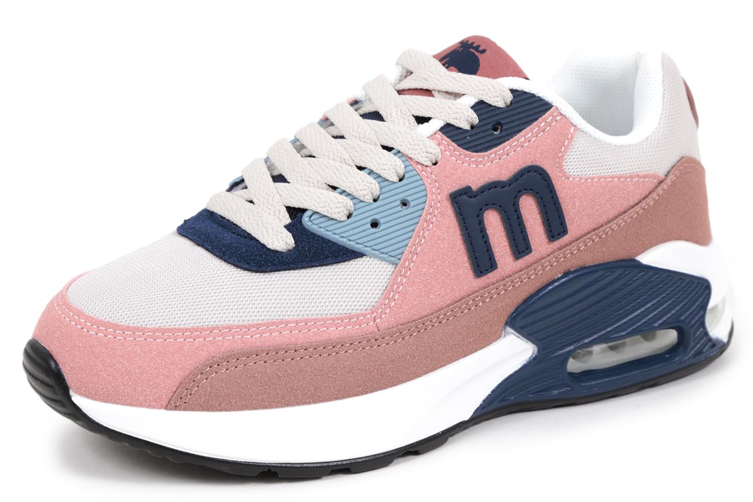

Mozu Air Cushion Sole Pink Size 23cm Women s Lace-Up Sneakers, Navy,