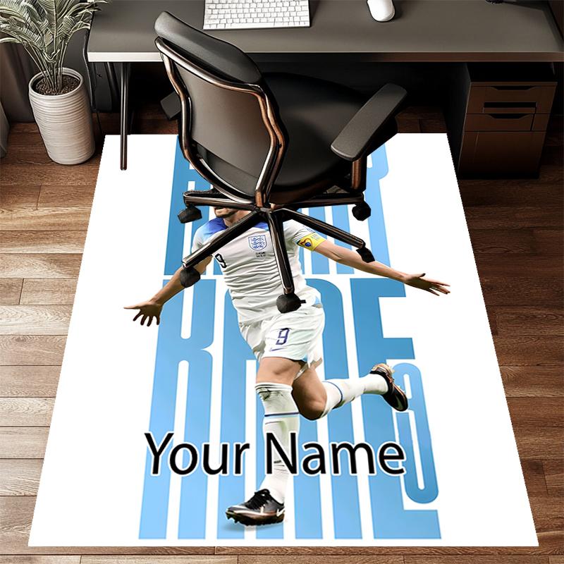 Harry Kane Design Area Rug Personalized Name- Non-Slip, Soft & Cozy Floor Mat for Living Room, Office - Indoor/Outdoor Carpet
