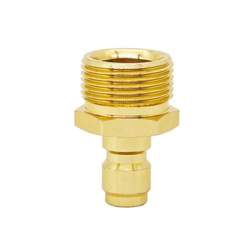 Aluminum Plated M22 Pressure Washer Hose Connector 1.5 Quick Connect Fitting for Patio Vehicle Cleaning Tasks