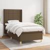 Exclusive House - Slatted Bed Base with Mattress Dark Brown 100x200 Cm