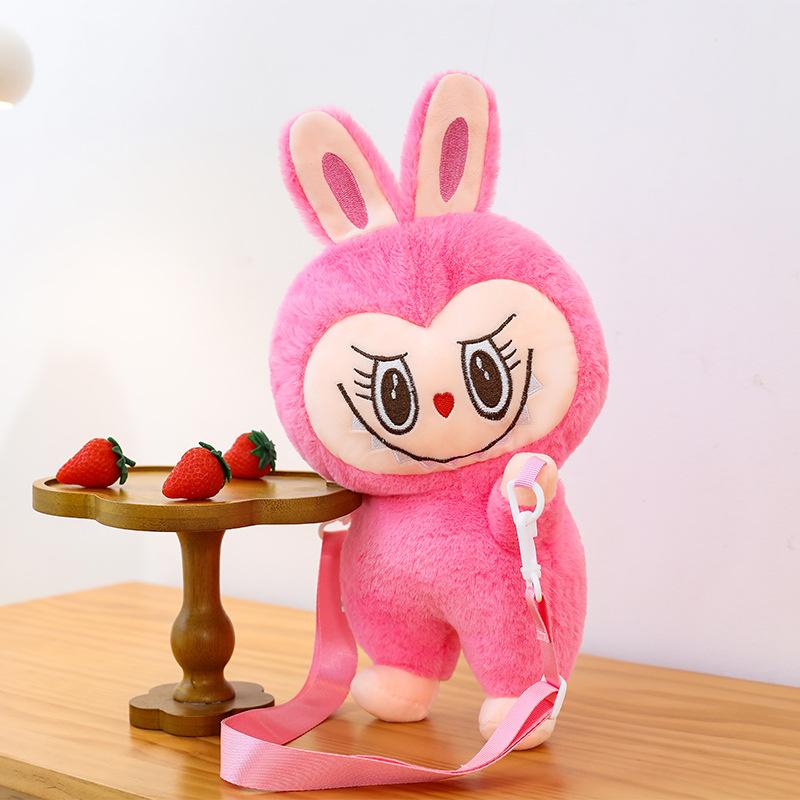 Cartoon Party Rag Doll Bag Soft Girl Daily Versatile Messenger Bag Plush Rabbit Doll Bag
