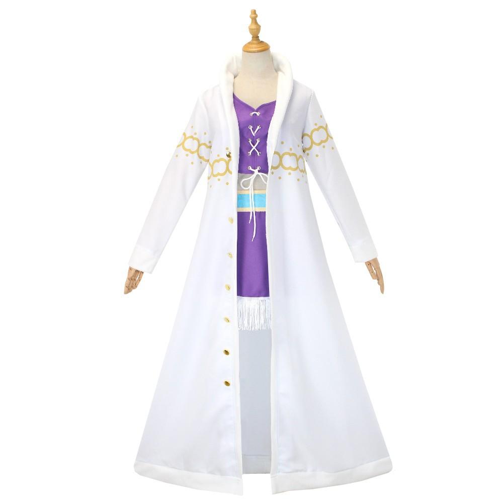 

Косплей костюм Робин из One Piece, куртка с меховым воротником, полный комплект косплей костюма Николь Робин XS