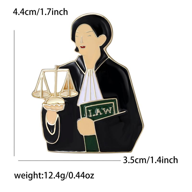Fashion Enamel Professional Brooches Workplace Character Pins Event Party Decoration Clothes Accessory