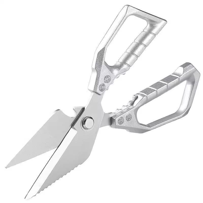 Heavy-Duty Kitchen Scissors: Multi-functional Shears for Chicken, Duck, Fish, and Bones