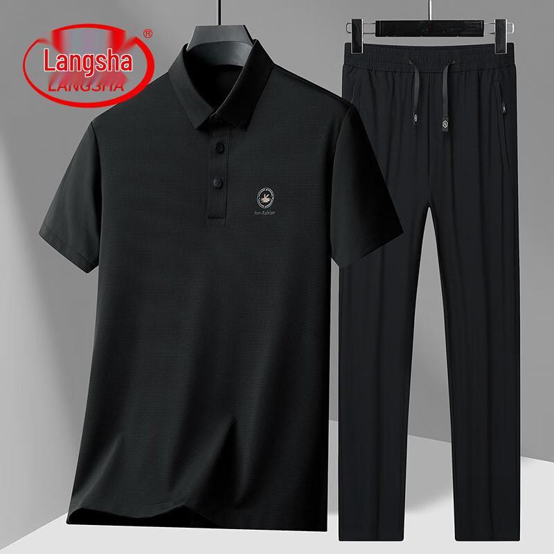 LangSha Men s Casual Summer Outfit Set M