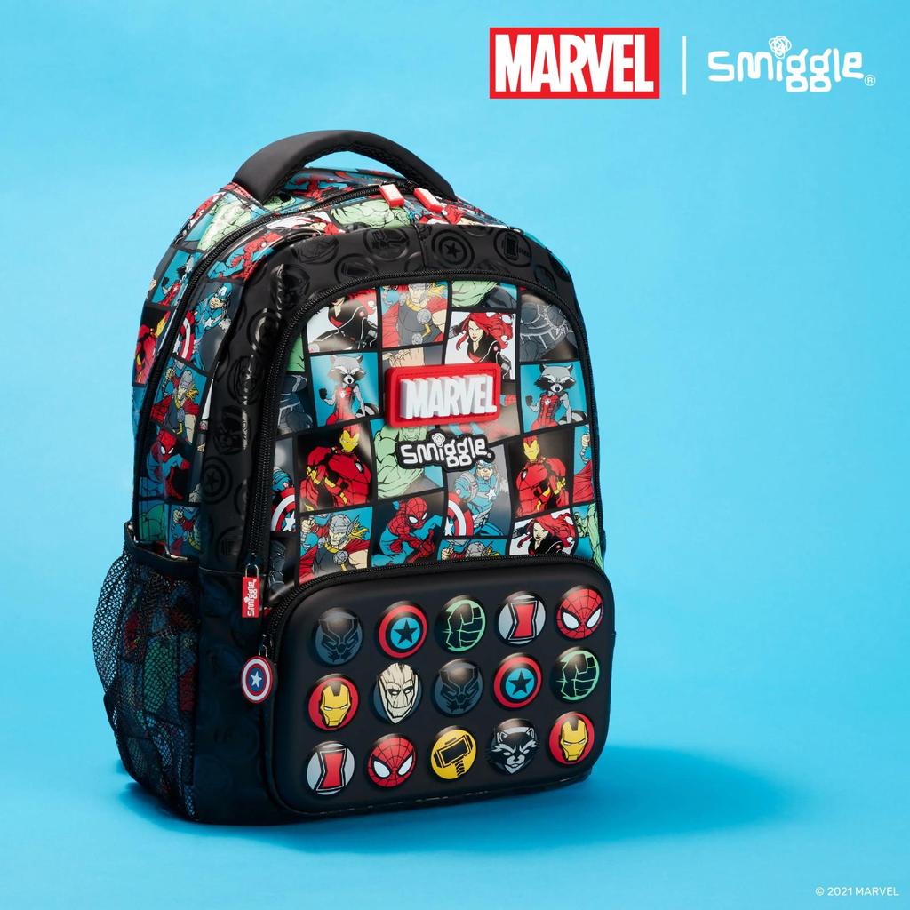Smiggle Australia Lightweight Spider-Man Backpack Set for Primary Students