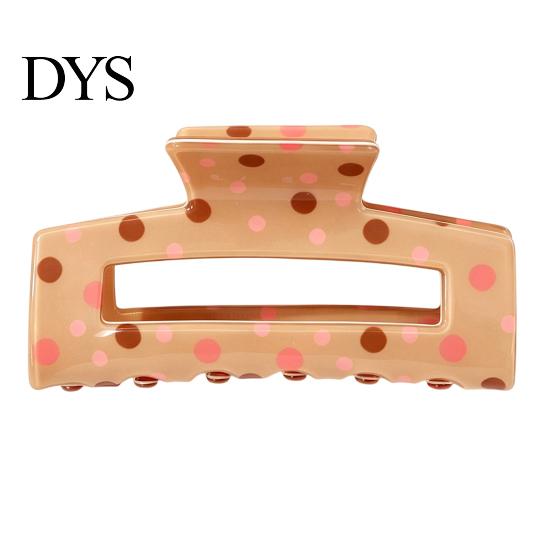 Daily Hair Clips for Thin Thick Colorful Polka Dot Claw Clip Women, Sweet Macaron Style Non-slip Shark Strong Hold Gripper Hair, Lightweight