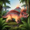 Large Soft Rubber Dinosaur Egg Model: T-Rex, Triceratops, Velociraptor & Pterodactyl Sounding Ornament Toy