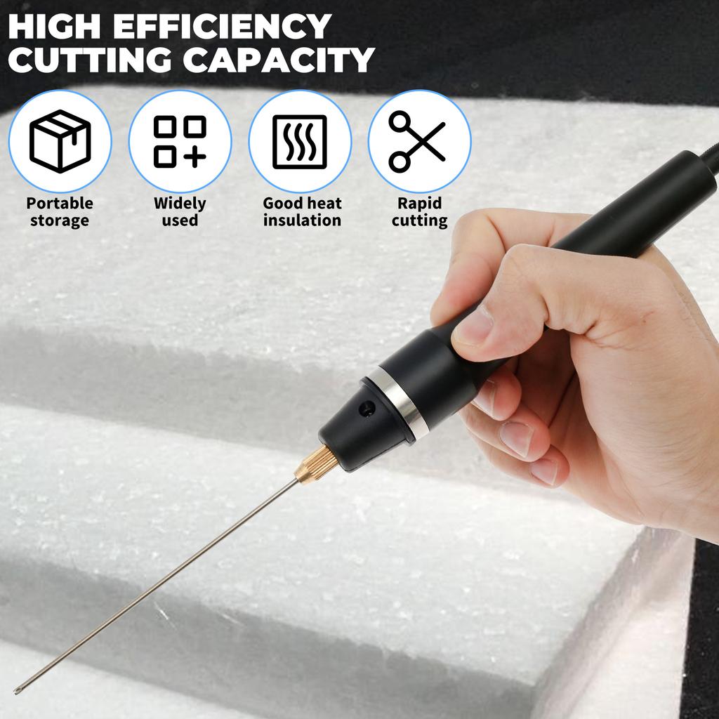 3in1 Foam Cutter Tools Kit Quick Heating Hot Knife Cutter Pen Portable Electric Foam Cutting Machine for Foam Board Pearl cotton