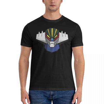 Funny Picture TShirt Men Round Collar 100 Cotton T Shirts Jeeg Robot Short Sleeve Tee Shirt 6XL Tops
