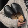 Thick-soled Heightening Boken Shoes Autumn and Winter 2024 Lazy Bag Head Half Slippers Outer Wear Warm One Pedal 35225-J