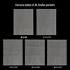 A4/A5 HD Transparent 4-Pocket Refill Pages for Star Cards - Thickened Inserts for 3-Inch Photo Card Albums