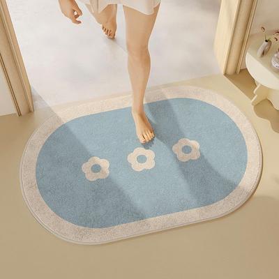 Badezimmer-Bodenmatte, Schlafzimmerteppich, Haus-Bodenmatte, Fußmatte, Eingangs-WC-Tür-Matte, Badezimmer-Saugfähige Bodenmatte