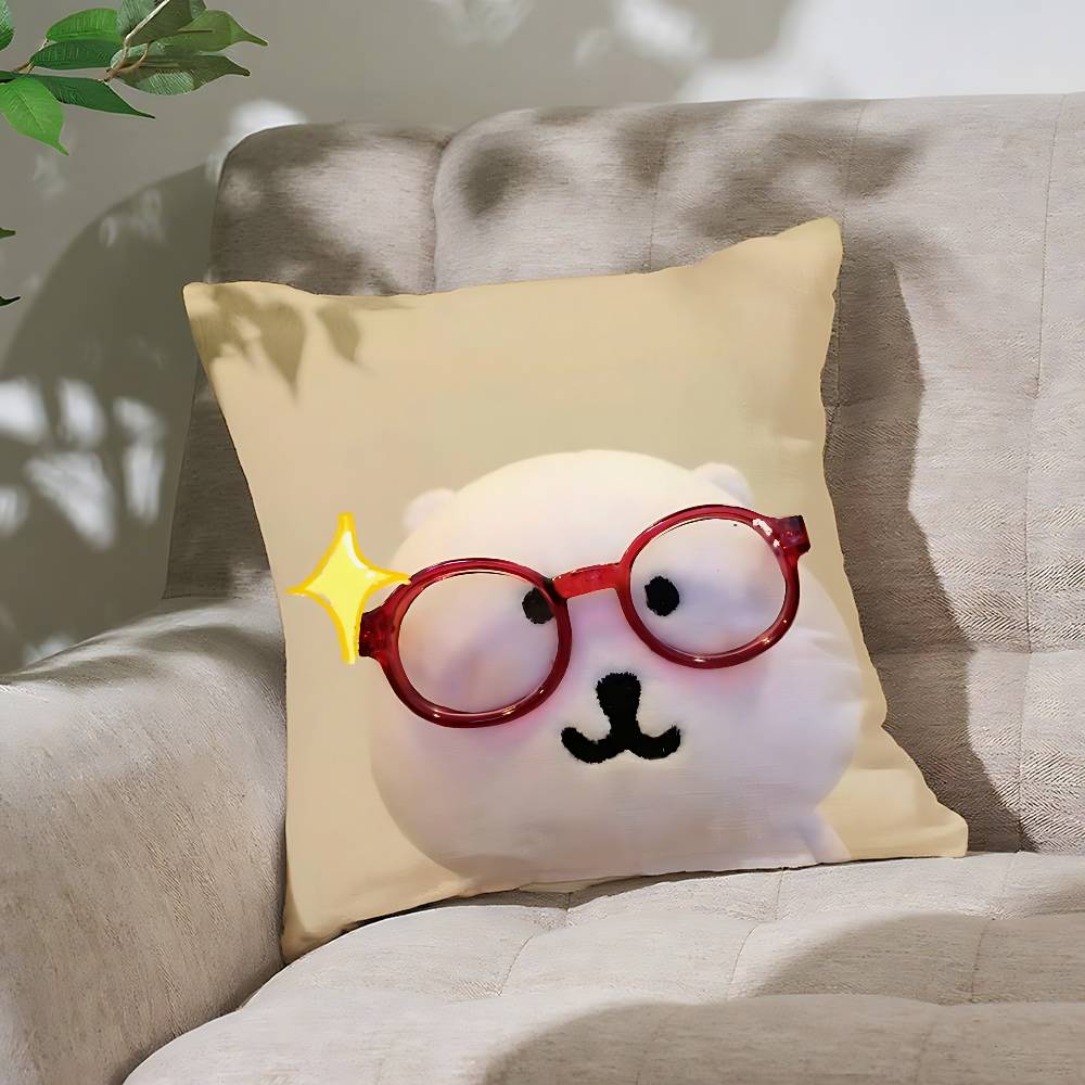 

Милая Наволочка Подушка-подушка Мягкая Милая Декоративная Подушка Для Автомобиля Дивана Чехол Для Подушки Полиэстер На Молнии 40cmx40cm