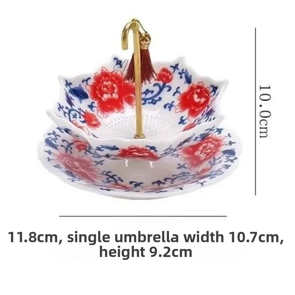 Drehbarer Keramik-Teesieb Teezeremonie Zubehör Tee-Siebe Geschenke Regenschirm Teefilter