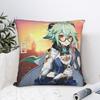 Genshin Sucrose Pillowcase Printed Fabric Cushion Cover Decorations Kawaii Game Anime Online Games Pillow Case Cover Home Zipper