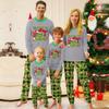 Cartoon Letters Print Family Matching Long Sleeved Parent-child Suit Home Clothes Suit Fall