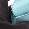 Used BALENCIAGA Paper Mini Wallet Tri-fold Wallet 391446 Leather Blue Used Women