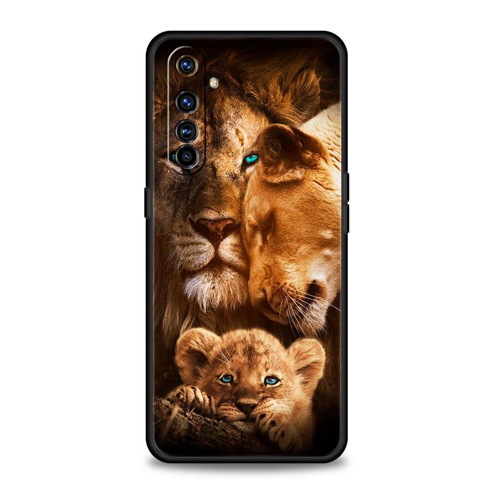 Soft TPU Case For Realme C67 C63 C55 C53 C25 C21 10 11 12 13 GT 2 3 5 Pro Plus 5G Shockproof Phone Cover The Lion Fundas Capas