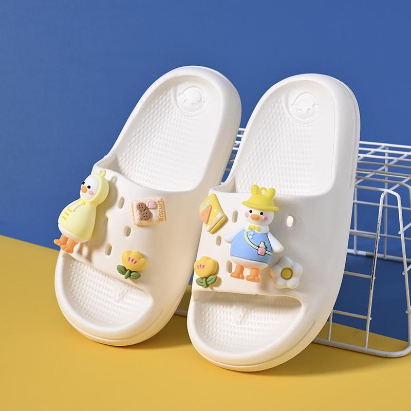 Summer Girls Stylish Cartoon Slides Lightweight Eva Soft Sole Home Slippers Children For