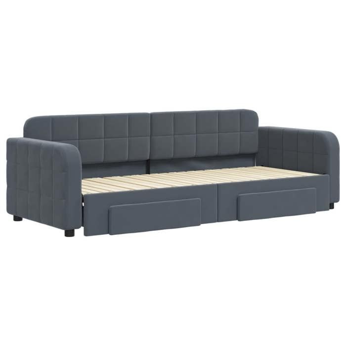 VidaXL Daybed with Trundle and Drawers, Sofa Bed, Guest Bed Frame, Living Room Spare Bed 3196971