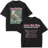 T-shirt Grafica Lana Del Rey Occhi Vintage Lavata Uomo Donna Moda T-shirt Oversize a Maniche Corte Maschile Casual Cotone