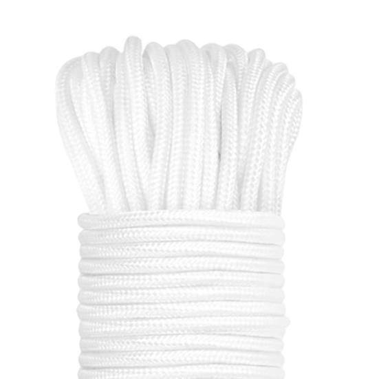 Flag Pole Rope Kit 98 Ft Flagpole Halyard Rope Set Flag Pole Rope with Swivel Hook Clips for Pet Leashes Camping Tents
