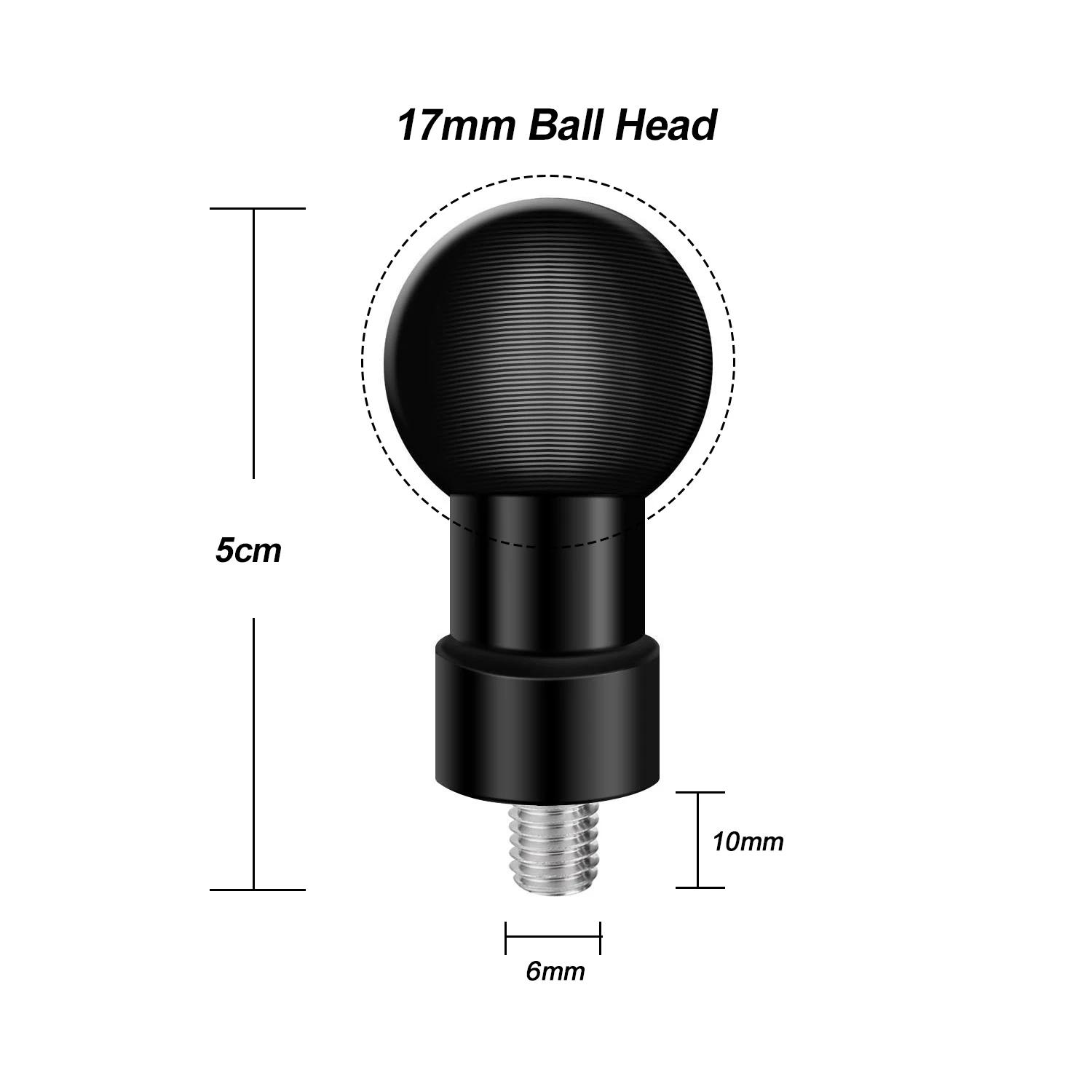 

1-дюймовая шаровая головка адаптера база 17 мм/25 мм шаровая головка крепление зеркало заднего вида M6 M8 M10 винт для GoPro insta360 аксессуары для камеры