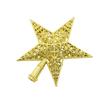 Creative Hollow Plated Pentagram Tree Topper - Gold, Silver, Red Christmas Star Decorations