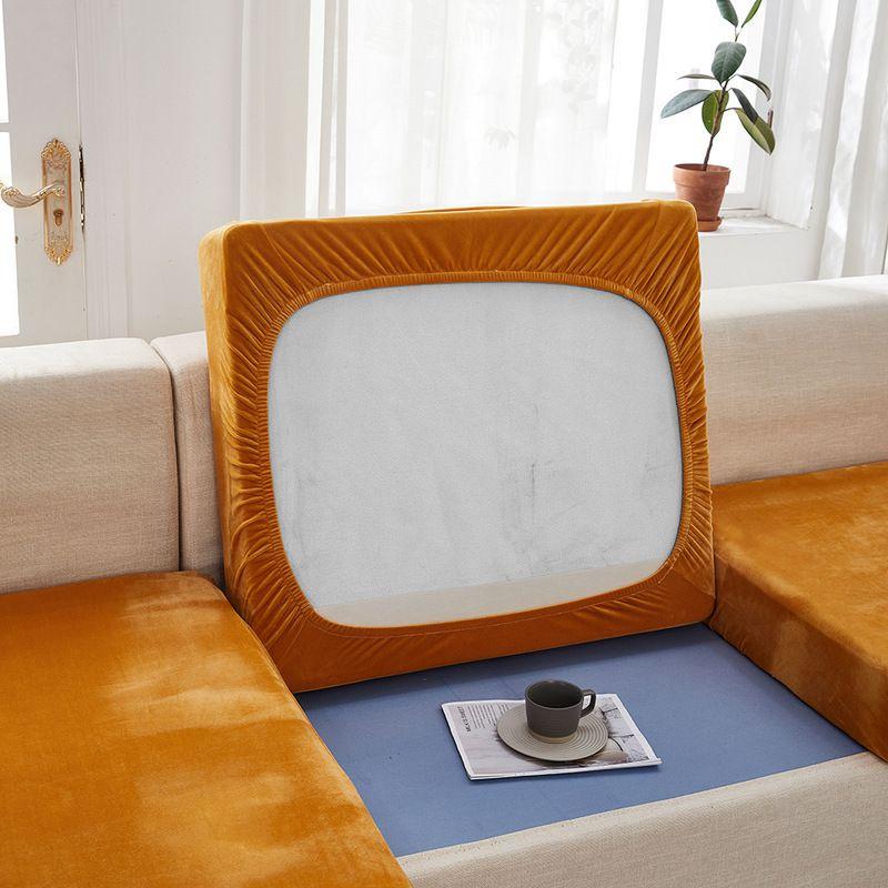 Chic Velvet Seat Cushion Cover For Stylish Protection Of Your Living Room Sofa