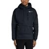 Herren Sport-Kapuzenjacke mit Logo-Print und großer Tasche Schwarz CT2197-010