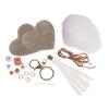 Rayher - Kit Porte-clé Coeur en cuir à coudre