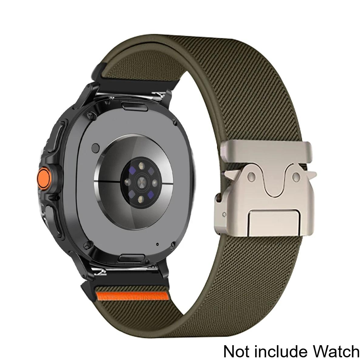 

Нейлоновый ремешок для samsung galaxy watch ultra 2025 дышащий браслет для galaxy watch 8 40мм/44мм/8 classic ремешок с пряжкой-паракордом watch 8 40 44MM