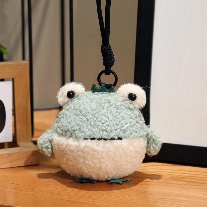 Chick Cute Sparrow Crow Cartoon Plush Keychain Toy Bag Ornament Accessory