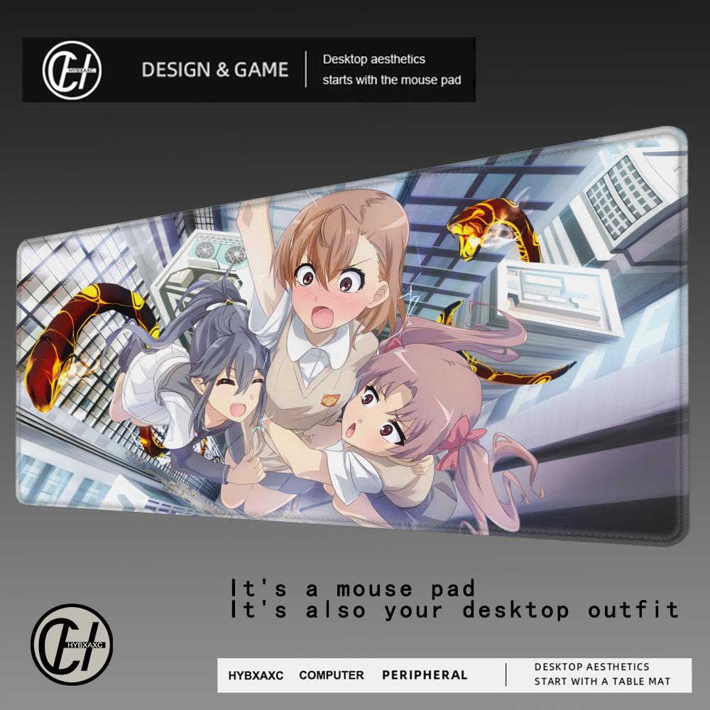 HYBXAXC Large Anime Girl Mouse Pad Vibrant Starry Non-Slip Rubber Washable Anime Mouse Pads mat gadgets office Carpet 900x400