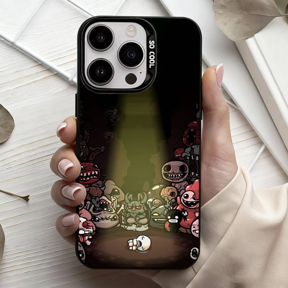 T-The B-Binding Of I-Isaac-C   Phone Case For iPhone17,16,15,14,13,12,11 Plus,Pro Max Black Candy silver phone case