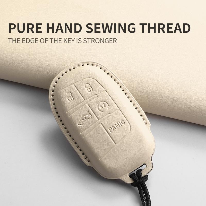 Car Key Case Cover Shell for Jeep Chrysler 300 200 Cherokee Wrangler Compass Renegade Fiat 500X Car Remote Key Shell Accessories