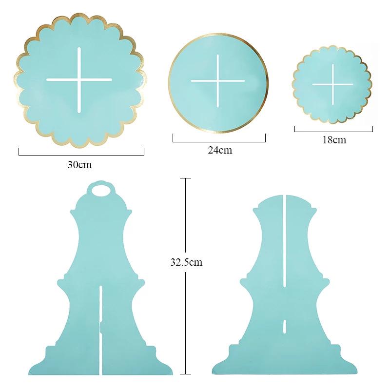 Children's Disposable Paper Cake Stand for Birthdays and Parties - Dessert Table Decoration and Ornaments