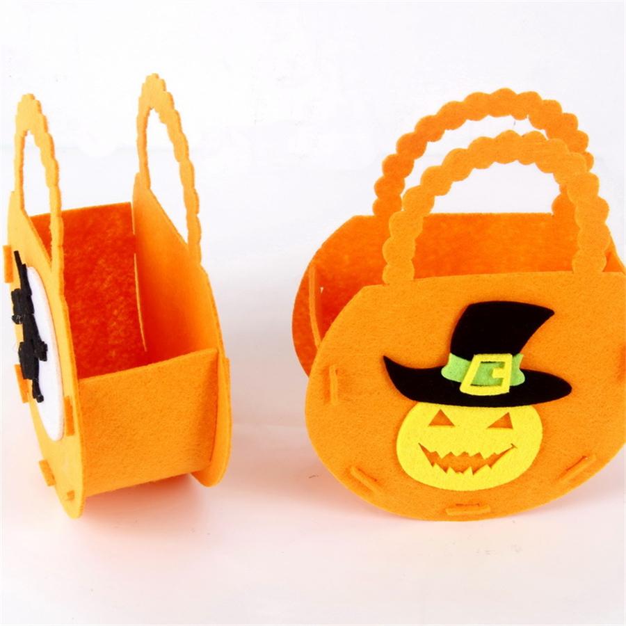 1 Halloween Candy Tote Bag, DIY Holiday Props Bat Pumpkin Candy Bag Halloween Candy Bag