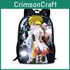 Naruto Uzumaki 19in School Bag With Durable Nylon Construction And Versatile Design For Kids
