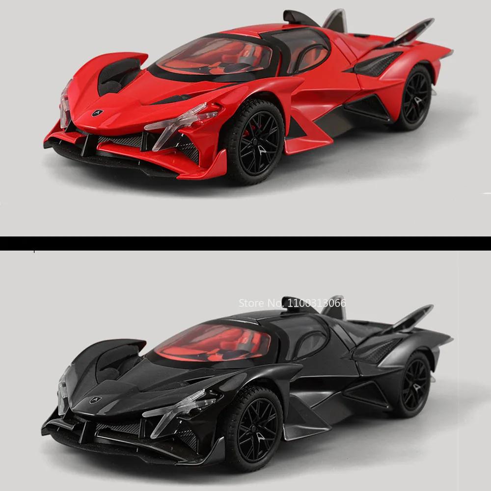1:24 Scale Apollo EVO Alloy Toys Models Cars 4 Doors Opened Diecast Vehicle Light Sound Sports Car for Children Birthday Gifts