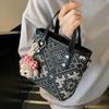 Portable Bucket Bag Chinese-style Light Luxury Versatile, Single-shoulder Crossbody Bag for Women