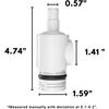 Pressure Relief Valve&Quick Disconnect Fit for Zodiac Polaris Pool Cleaner - 9-100-9002 Relief Valve and D29 UWF Quick Disconnect Wall Fitting Kit