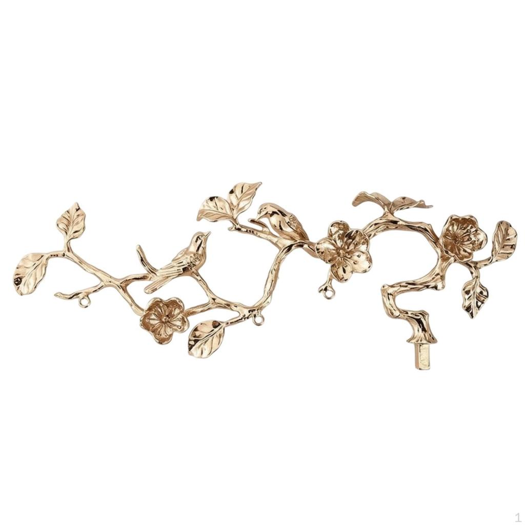 Sculptural Bird Wall Art | Decorative, with Birds, for Entryway 28.8x11x3.1cm Multicolor