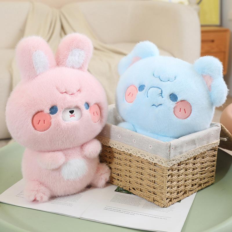 Cute animal cute pet doll series plush toy boutique seven-inch grab machine doll sleeping pillow soothing doll