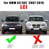 1/2pcs Fog Light Cover Trim Front Left + Right Fit For BMW X3 E83 LCI 2007-2010 51113423789 51113423790